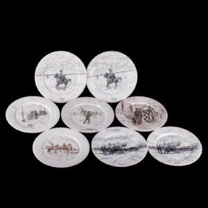 Russian decorative porcelain set of plates — image 1