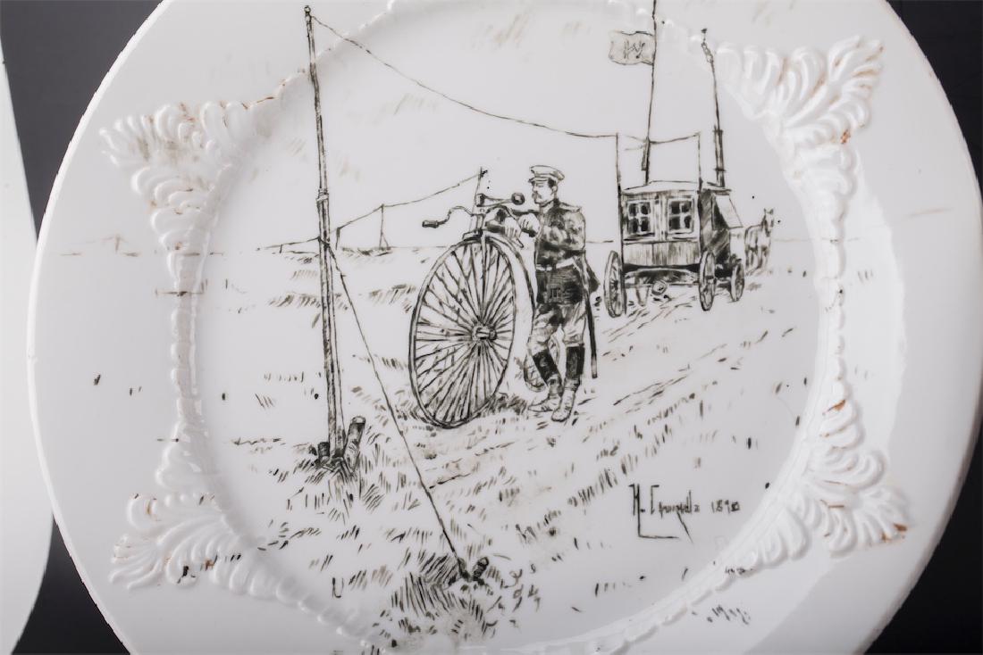 Russian decorative porcelain set of plates — image 2