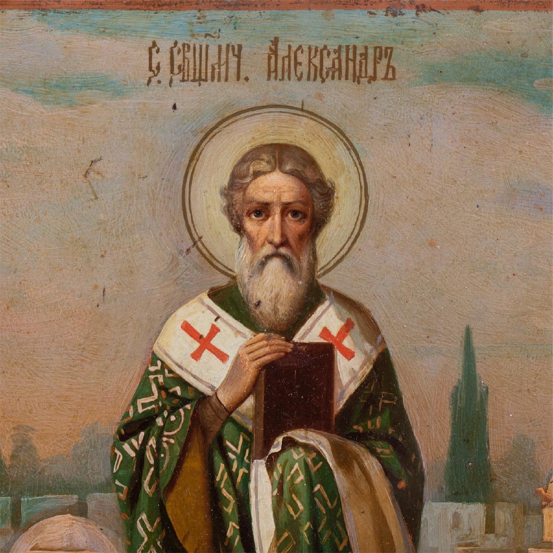 Russian icon of Saint Alexander of Jerusalem — image 2