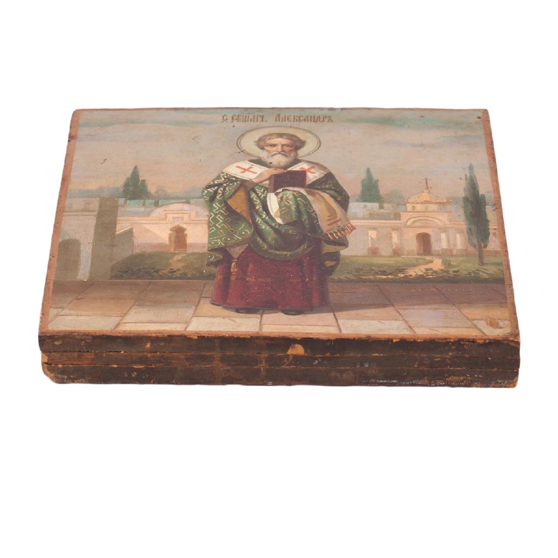 Russian icon of Saint Alexander of Jerusalem — image 3