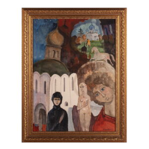 Soviet Nonconformist watercolor on cardboard — image 1
