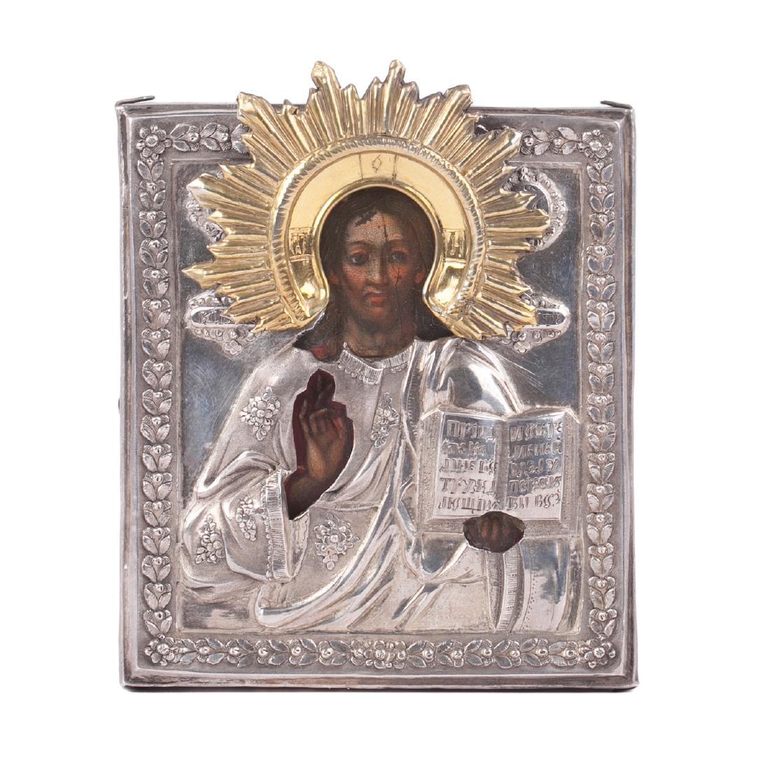 Russian travel icon "Christ Pantokrator" — image 1