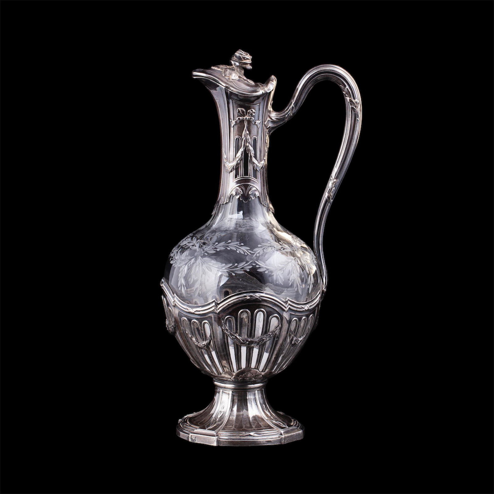 A French silver mounted claret jug — image 2