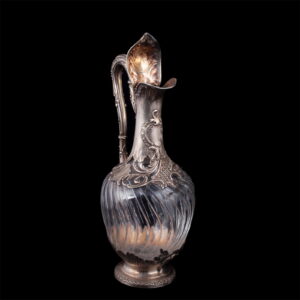 An elegant French silver mounted claret jug — image 3
