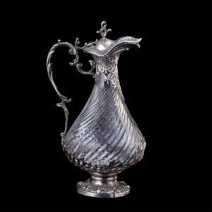 An elegant silver mounted claret jug — image 1