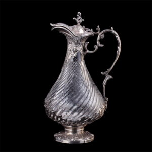 An elegant silver mounted claret jug — image 2