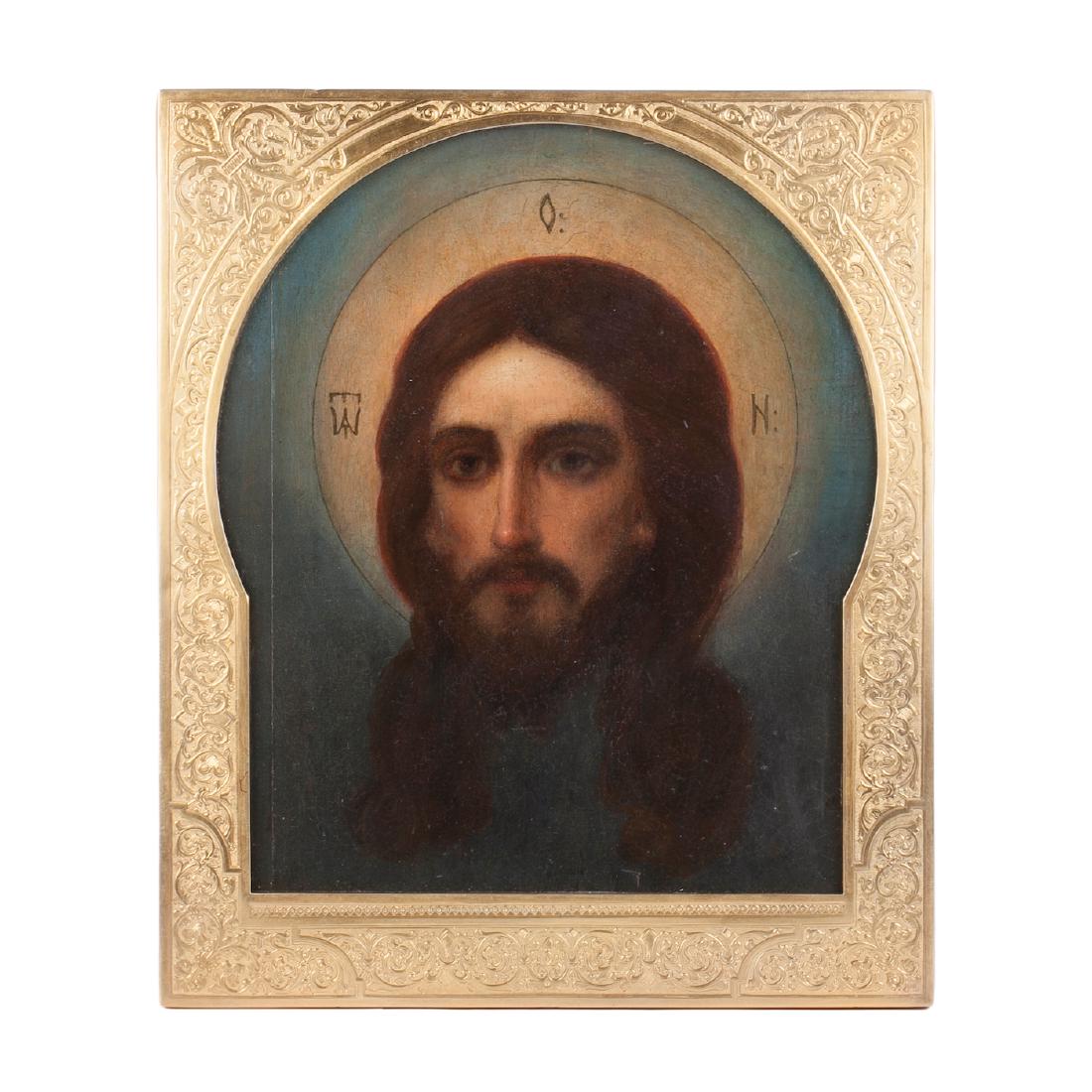 Rare Russian icon of Vernicle Chtist — image 1