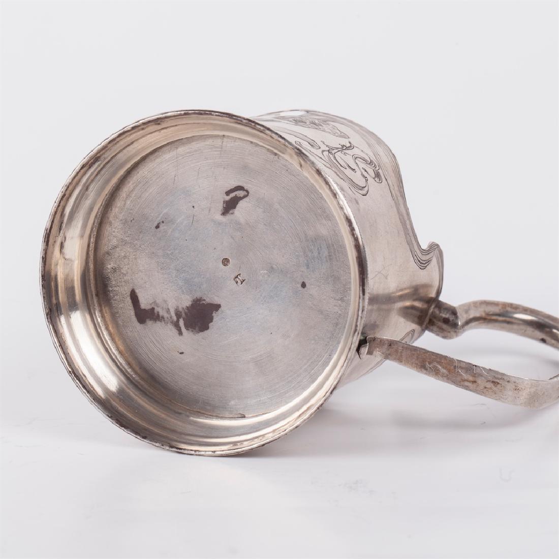 Russian glass holder with a cruiser depiction — image 4