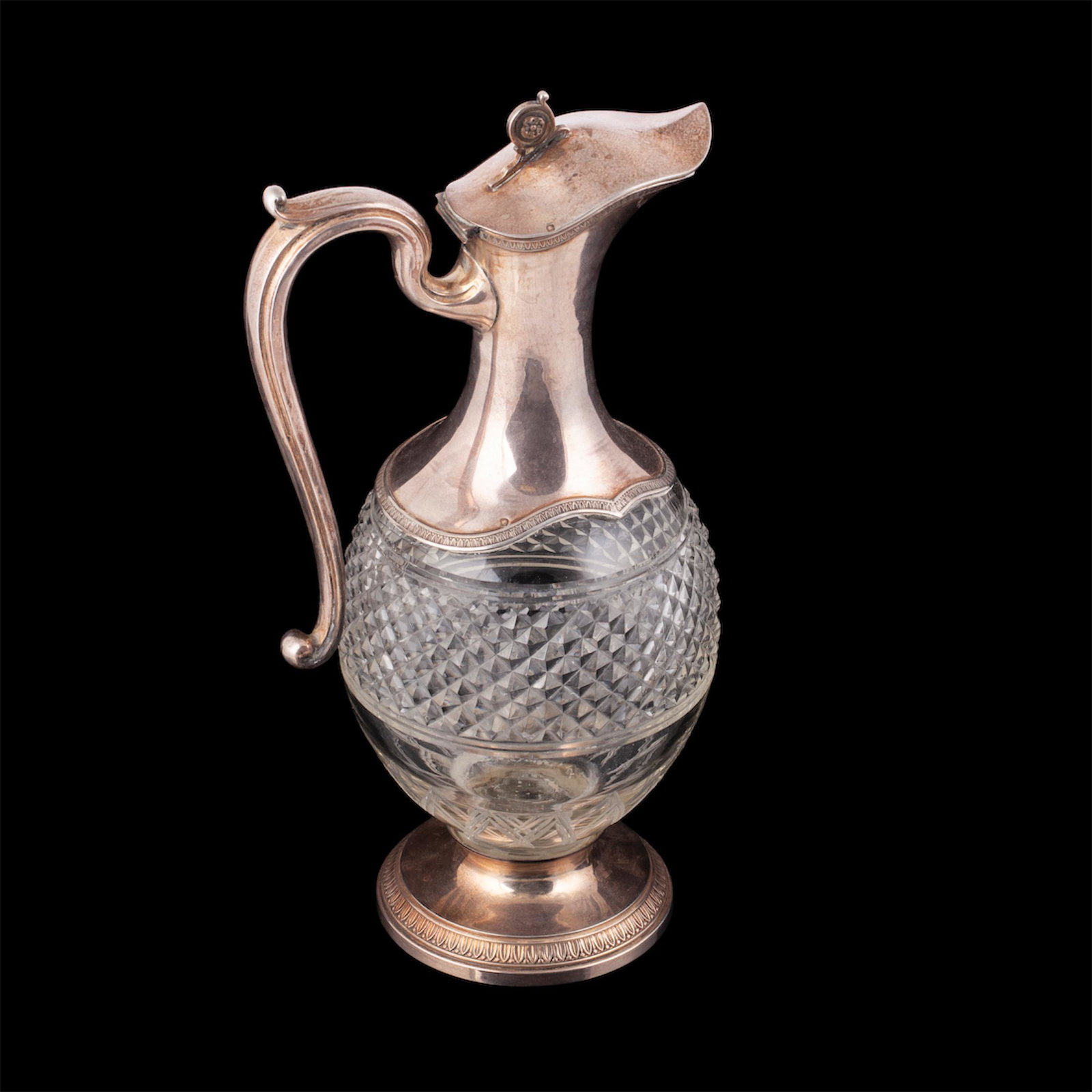 A French silver mounted claret jug — image 1