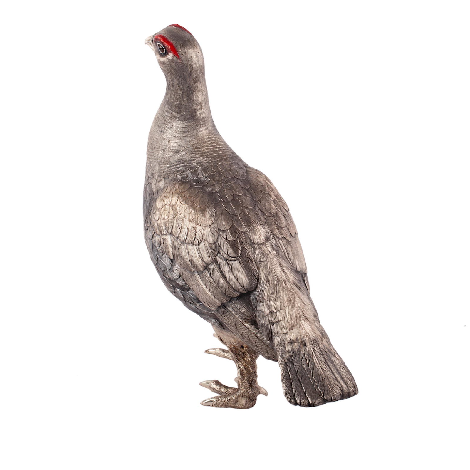 A Solid sterling silver figurine of a hen — image 4