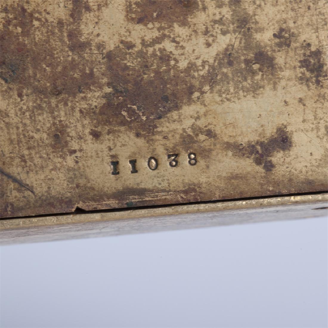 Empire style bronze-gilt travel clock — image 4