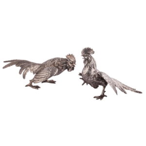 A pair of gamecocks' figurines — image 1