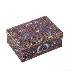Russiandecorative bronze and enamel casket — image 1