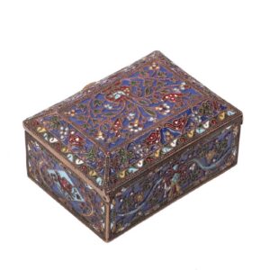 Russiandecorative bronze and enamel casket — image 2