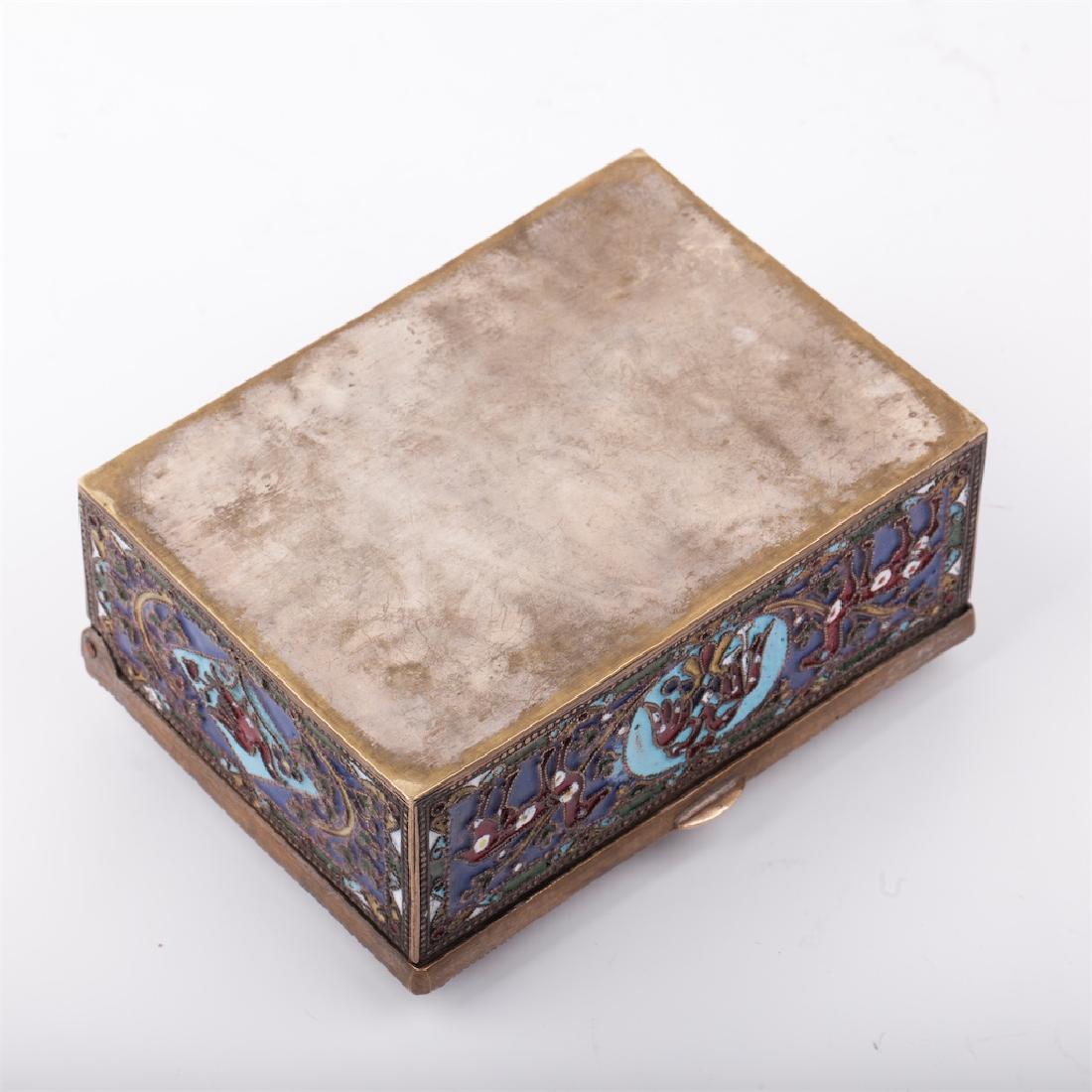 Russiandecorative bronze and enamel casket — image 4