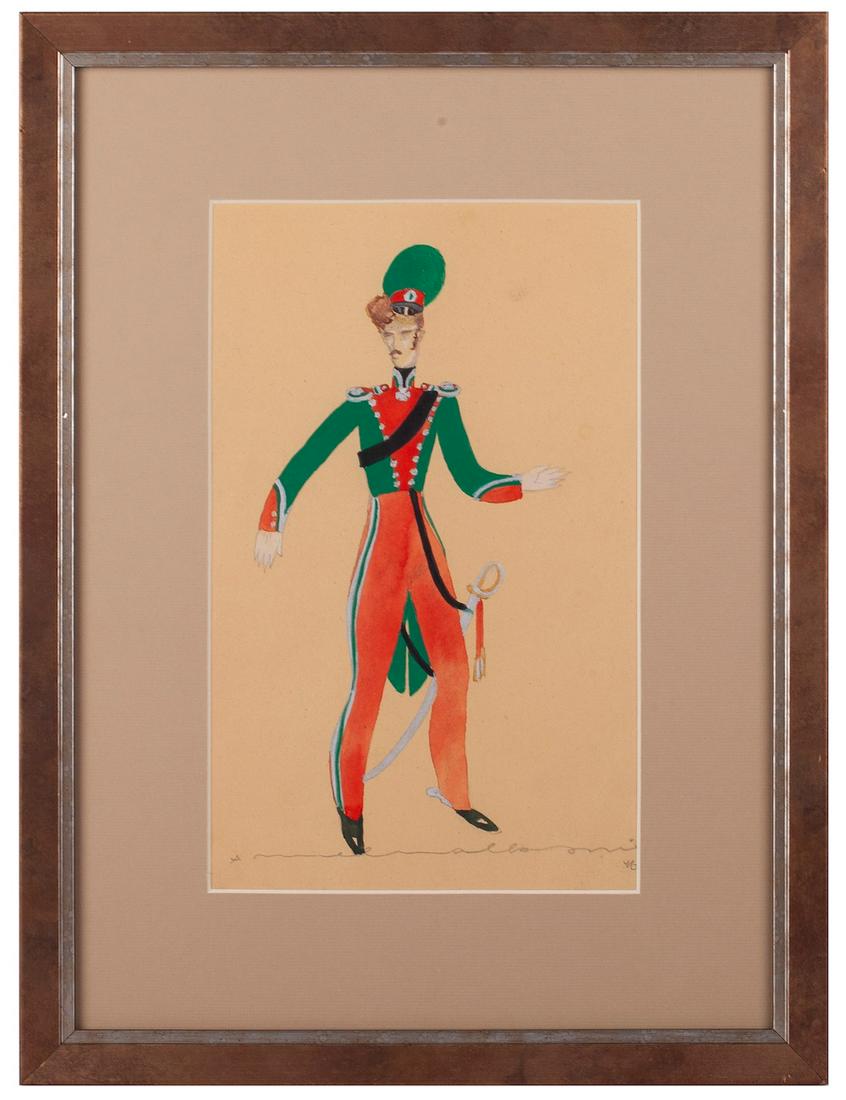 Watercolor on paper, scenography sketch — image 1