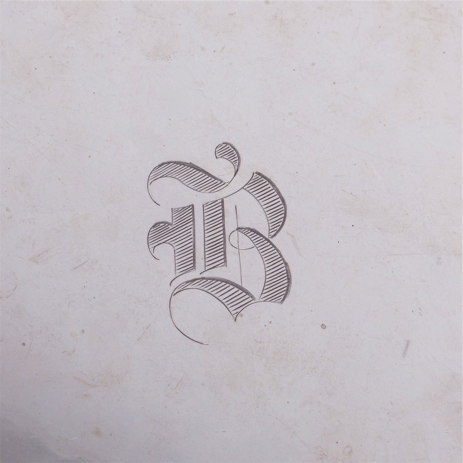A medium size Tiffany plate on legs — image 2