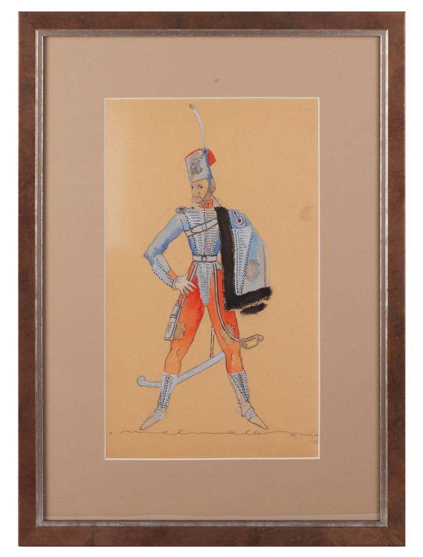 Watercolor on paper, scenography sketch — image 1