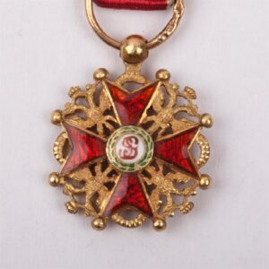 Miniature Imperial Order of St Stanislaus — image 2