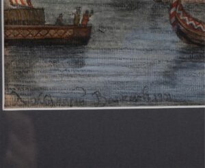 Watercolor "Varyag Ships In Veliky Novgorod" — image 2