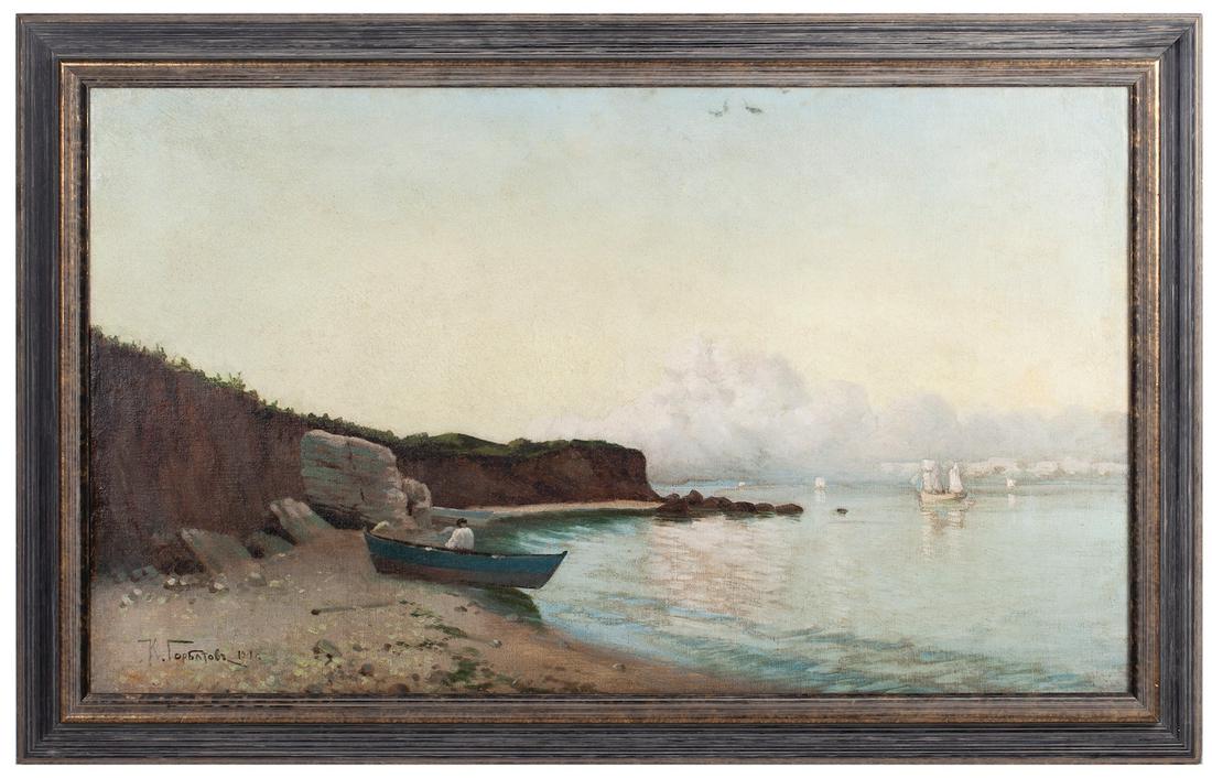 K.Gorbatov "View of the Volga River Coast" — image 1