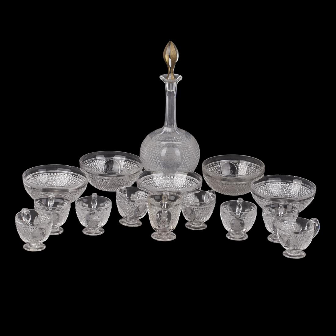 Prince Paul Demidoff crystal glass table service — image 1
