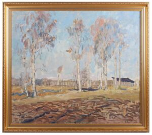 Alexei Karev "Rural Landscape with Birches" — image 1