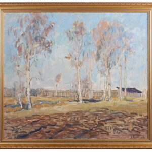 Alexei Karev "Rural Landscape with Birches" — image 1