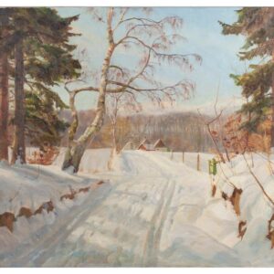 Dannish school, "Winter Landscape" — image 1
