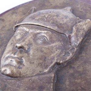 Rare Russian bronze relief plate "Budenovets" — image 2