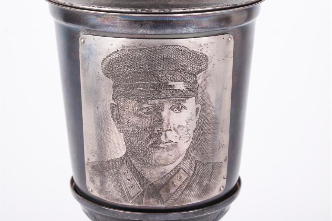 Rare presentation Soviet silver goblet — image 2