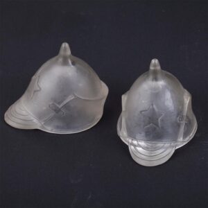 Soviet propaganda glass desk set "Budenovka" — image 2