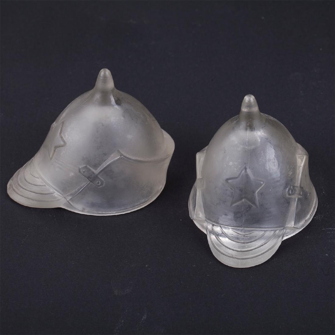 Soviet propaganda glass desk set "Budenovka" — image 2