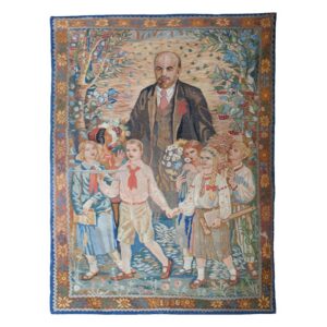 Rare soviet era gobelin "Lenin and the Pioneers" — image 1