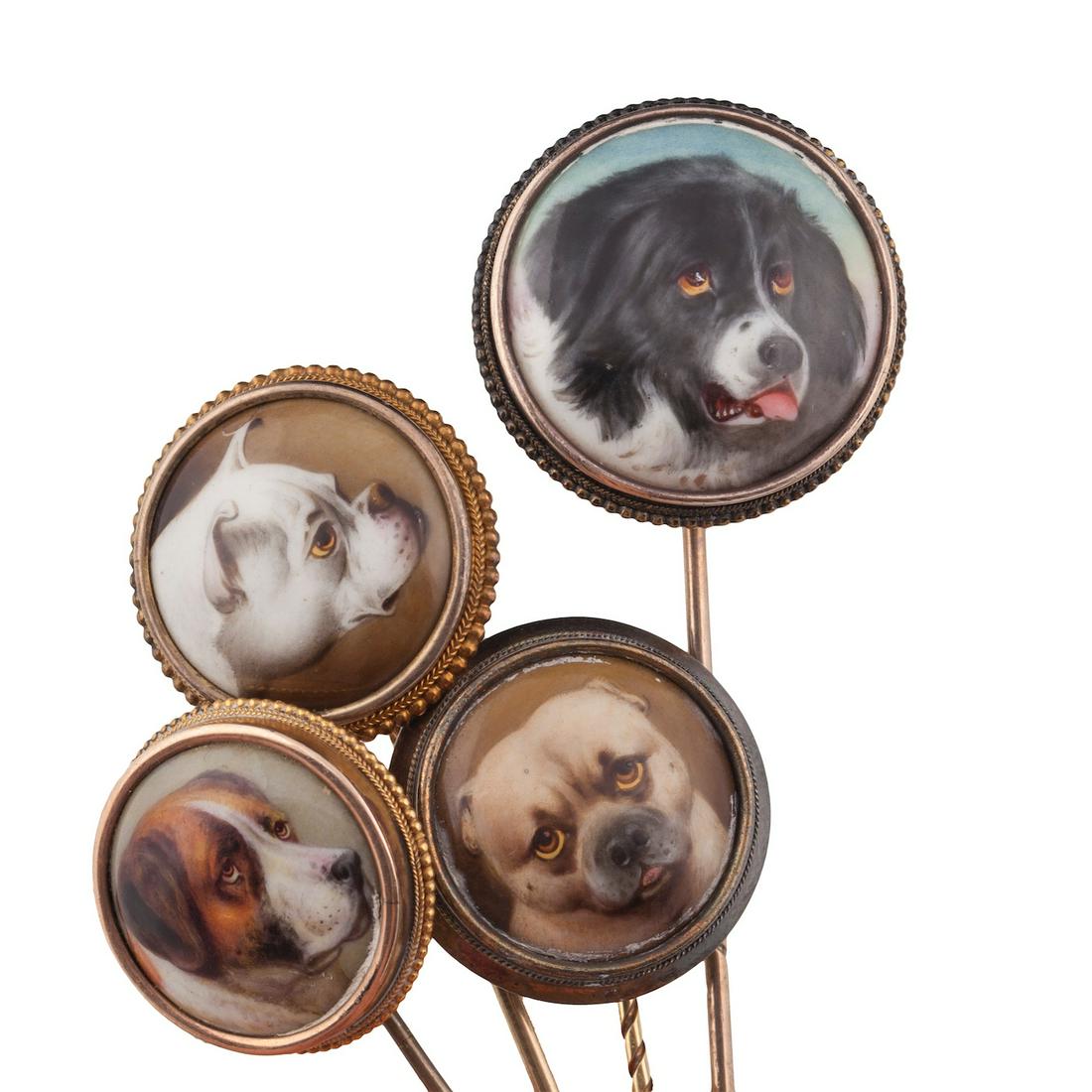 W.B.Ford, pin with a head of a Newfoundland — image 4