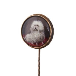 W.B.Ford, scarf pin with a head of a Retriever — image 4