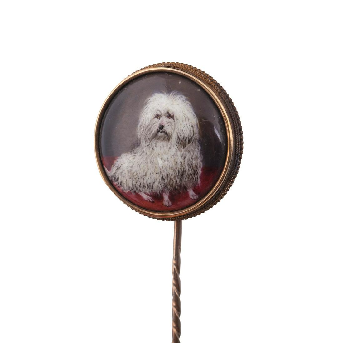 W.B.Ford, scarf pin with a head of a Retriever — image 4