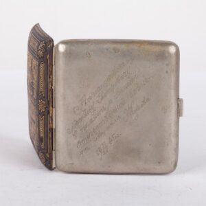 Soviet cigarette case with gold encrustation — image 3