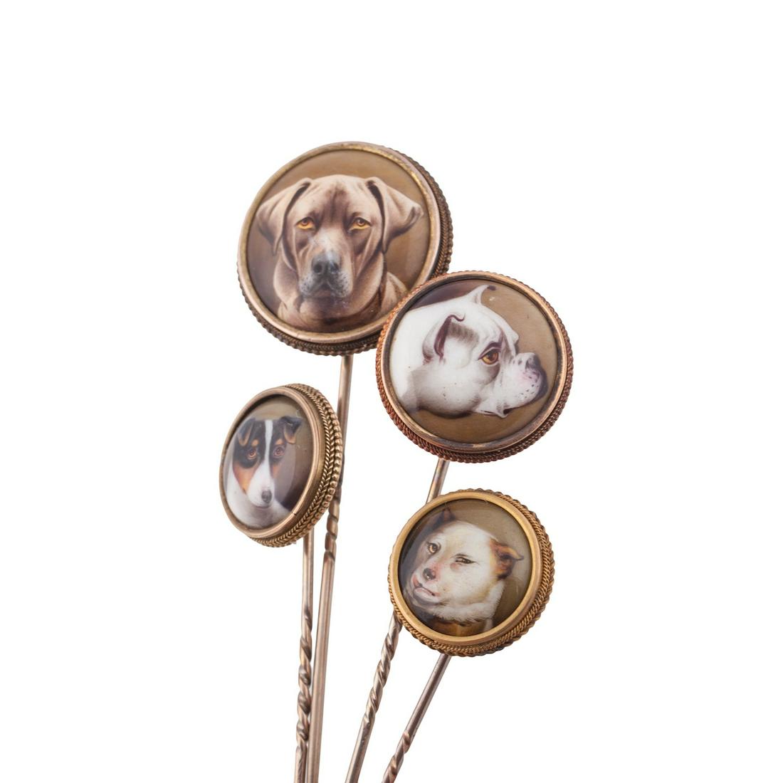 W.B.Ford, scarf pin with a head of a Boxer — image 3