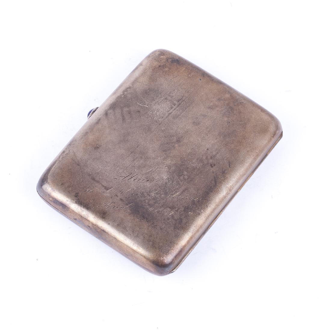 Soviet silver-gilt cigarette case "Grouse" — image 2