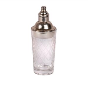 Baccarat metal and cut-glass cocktail shaker — image 1