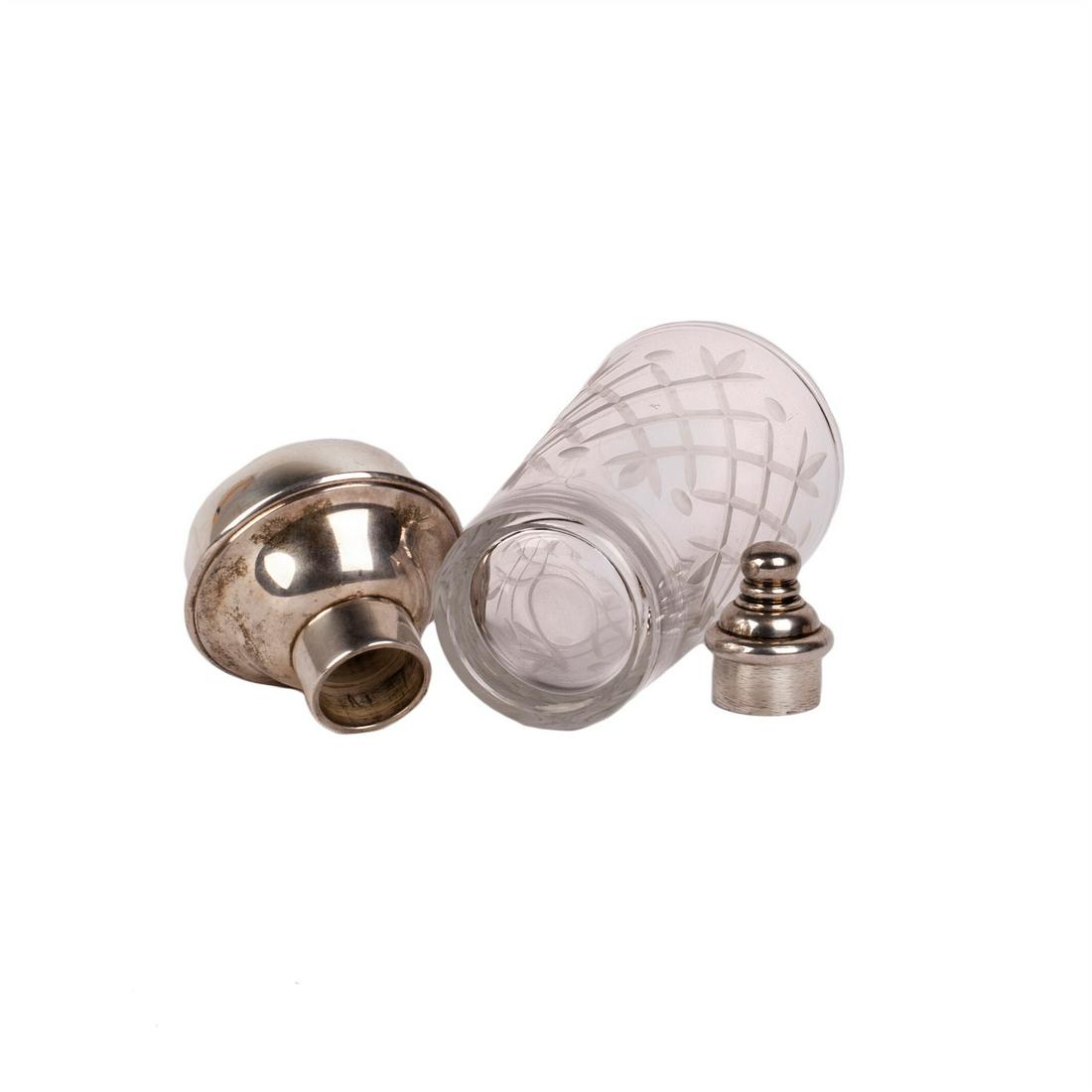 Baccarat metal and cut-glass cocktail shaker — image 3