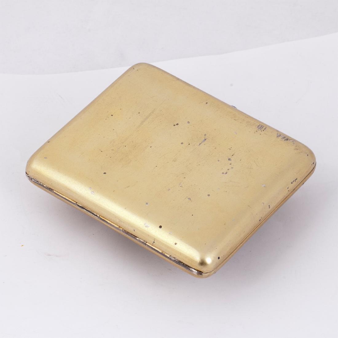 Silver and lacquer painting cigarette case — image 3