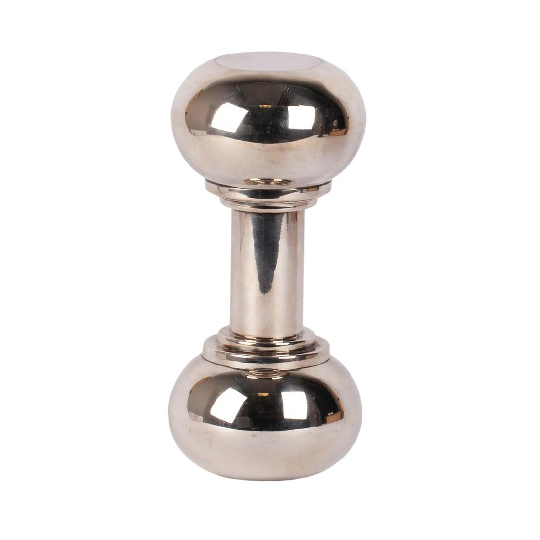 An Asprey & Co "dumbbell" cocktail shaker — image 1