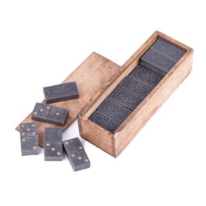 Soviet wood domino set, 1930s-40s — image 1