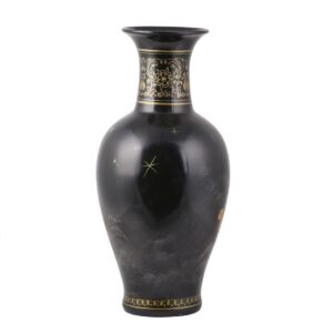 Grand ceramic and lacquer painting vase "Troyka" — image 3