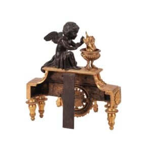 A pair of bronze sculptures for mantel clock — image 3