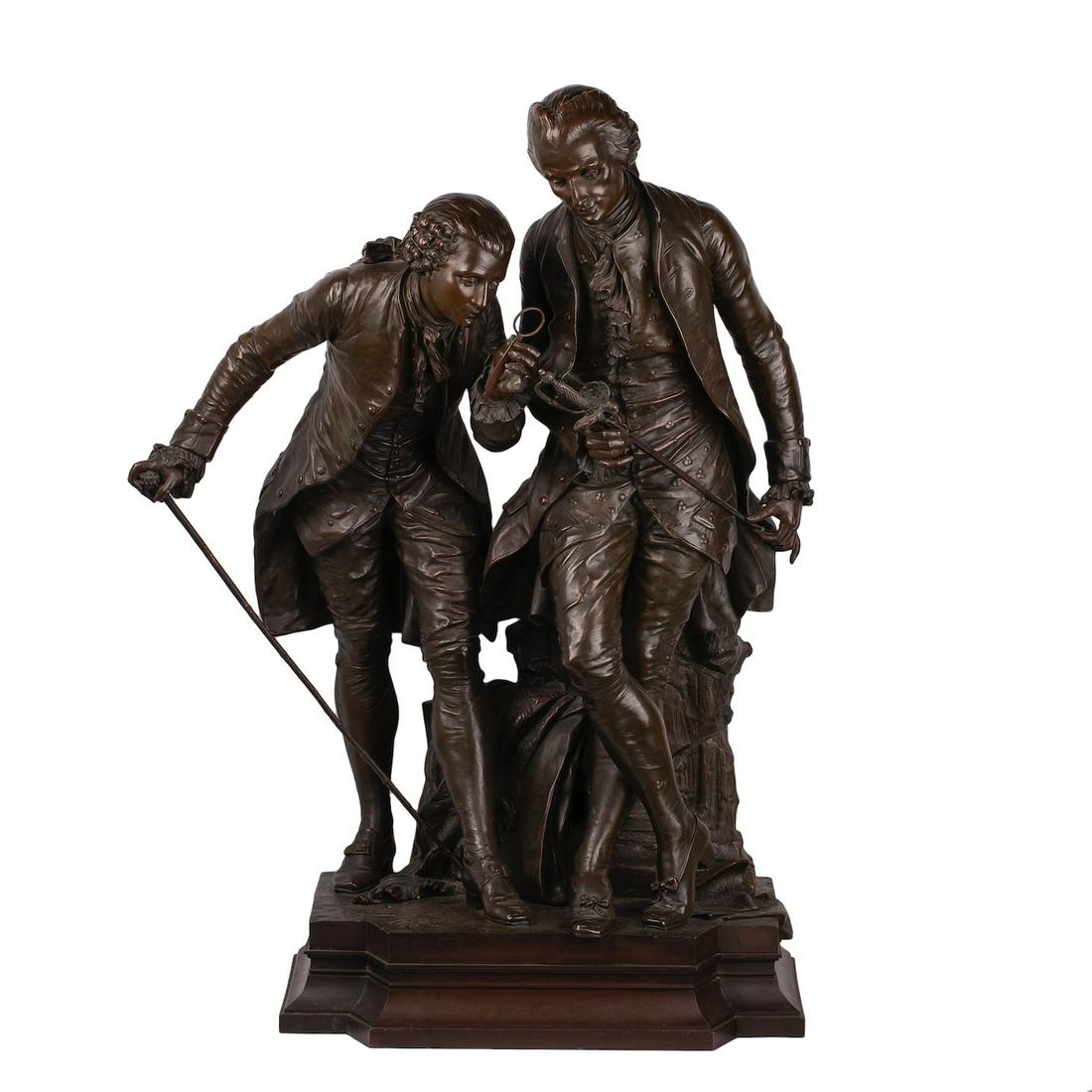 Extremely Rare Bronze Figure "The Collectors" — image 1