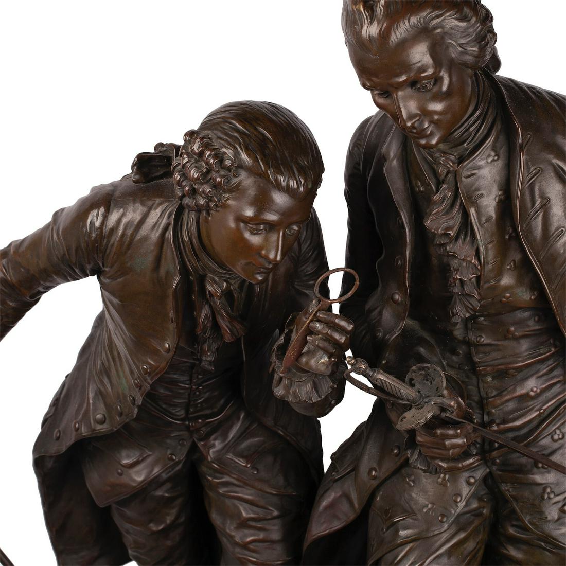 Extremely Rare Bronze Figure "The Collectors" — image 2