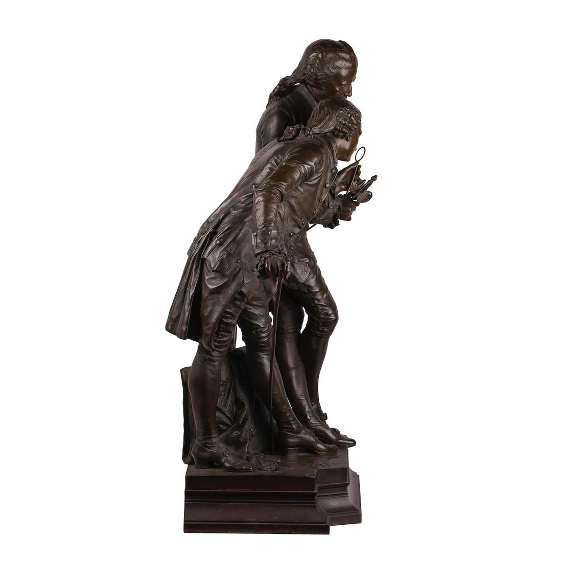 Extremely Rare Bronze Figure "The Collectors" — image 4